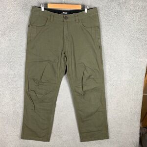 Off The Grid Trailblazer Pants Mens 34x30 Workwear Carpenter Utility Olive Green